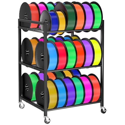 3D Printer Filament Storage Rack,Rolling Filament Spool - Image 2
