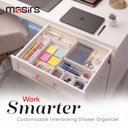 Masirs Interlocking Drawer Organizer Bins - Image 7