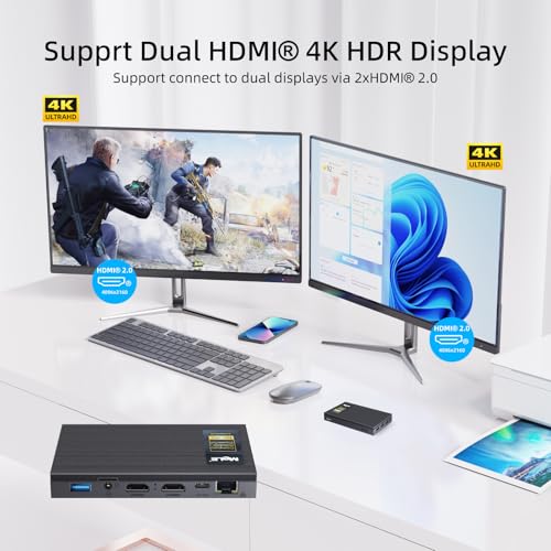 MeLE Quieter3Q Fanless Mini PC, N5100 8GB RAM 256GB Storage - Image 5