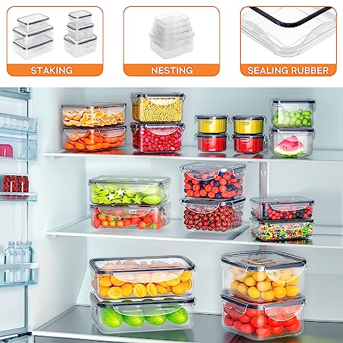 40 PCS Food Storage Containers with Lids Airtight (20 Containers - Image 4