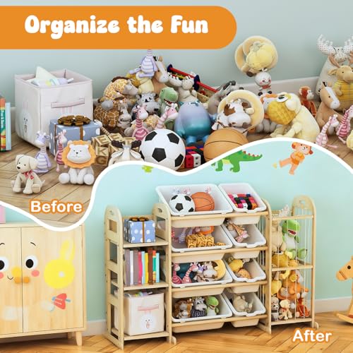 Wooden Toy Storage Organizer, Toy Organizers & Storage - Image 6