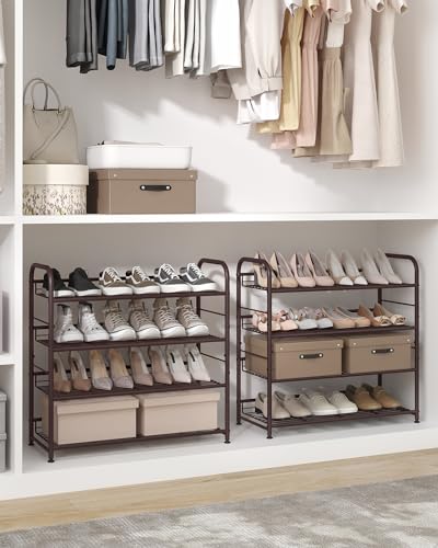 SONGMICS 4-Tier Stackable Metal Shoe Rack, Holds Up | All Products - Image 3