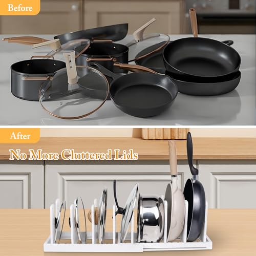MinBoo Bamboo Expandable Pot Lid Organizer, Pot and | All Products - Image 6