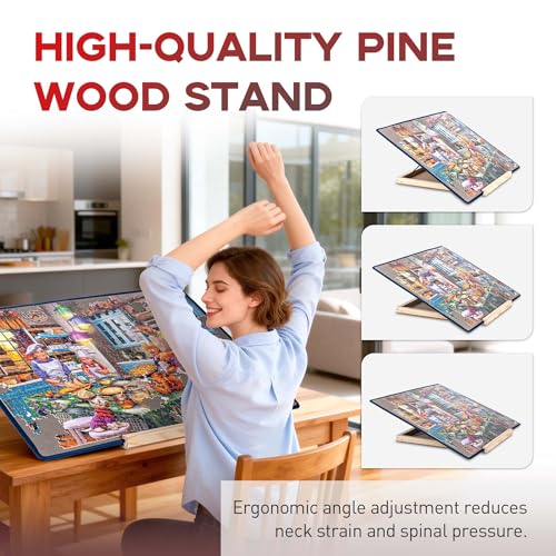 Tektalk Jigsaw Puzzle Board with 3 Angle | Home Organization - Image 6