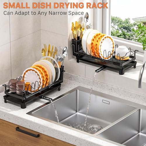 Small Dish Drying Rack - Expandable Dish Drying Rack with Drying - Image 5