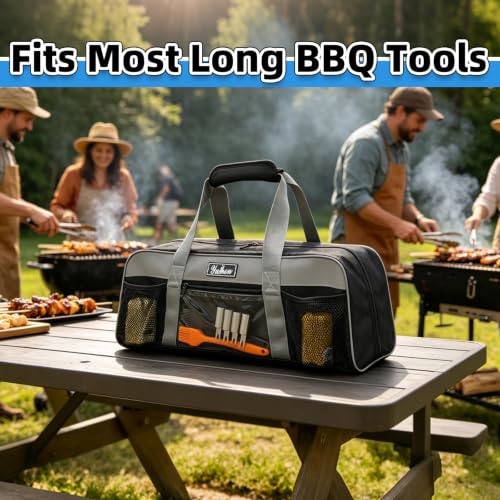 22 Inch Grill Tool Storage Bag, Heavy-Duty 1680D Oxford Organizer - Image 3