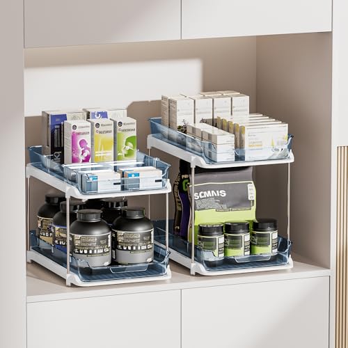 Delamu 2-Tier Multi-Purpose Bathroom Under Sink Organizers - Image 7