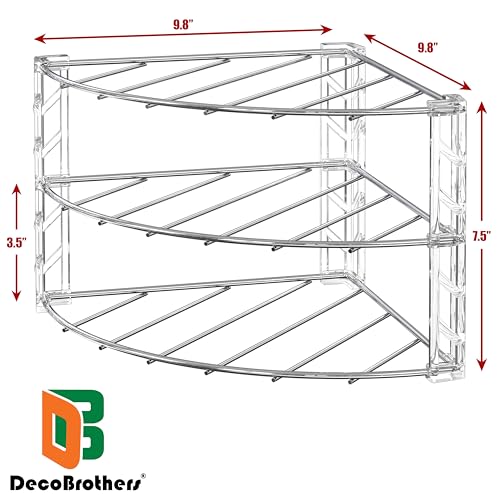 Deco Brothers 3-Tier Counter and Cabinet Corner Shelf Organizer - Image 4