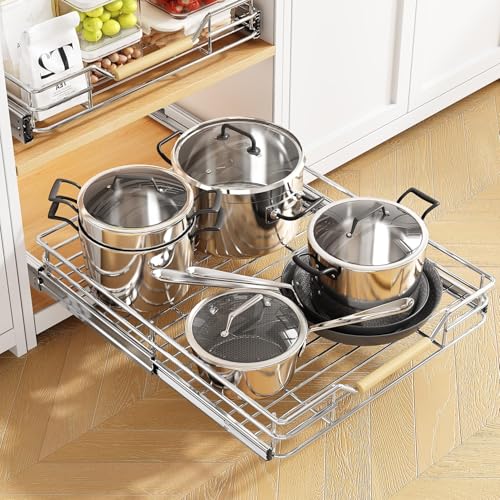 Pull out Cabinet Organizer, 15"W X 21"D, Heavy Duty | Pull Out Organiz - Image 3