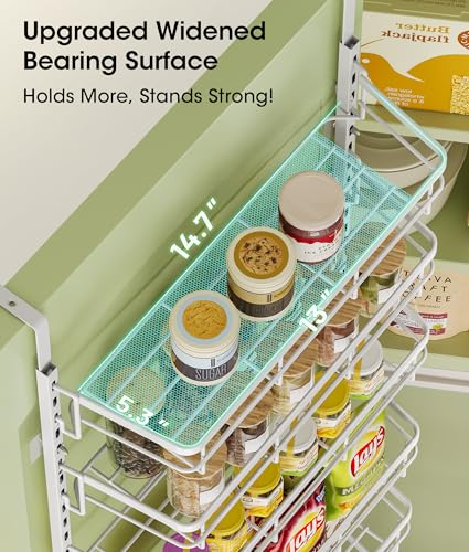 Over The Door Pantry Organizer, 10 Tier Pantry Door Organizers - Image 5