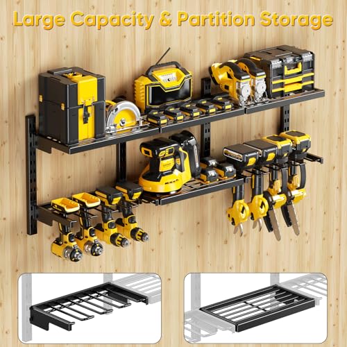 Large Modular Power Tool Organizer Wall Mount With 6 - Image 7
