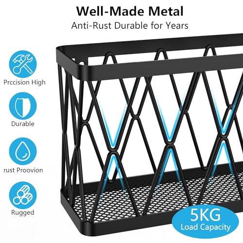 YIGII 3 Pack Adhesive Cabinet Organizer - Wall Mounted Pantry - Image 6