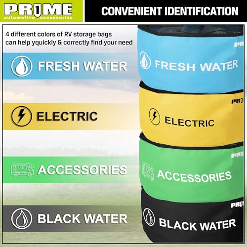 PR1ME 4 Pack Waterproof RV Hose Bag Storage, Utility Bag - Image 3