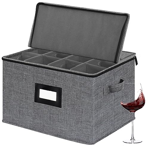 1-Pack Stemware Storage Cases, Wine Glass Storage Box - Image 5
