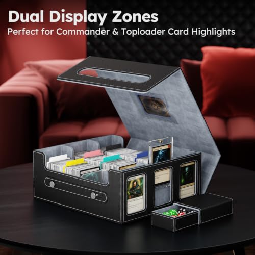 Trading Card Storage Box, 2600+ MTG Deck Box with Magnetic Lid - Image 6
