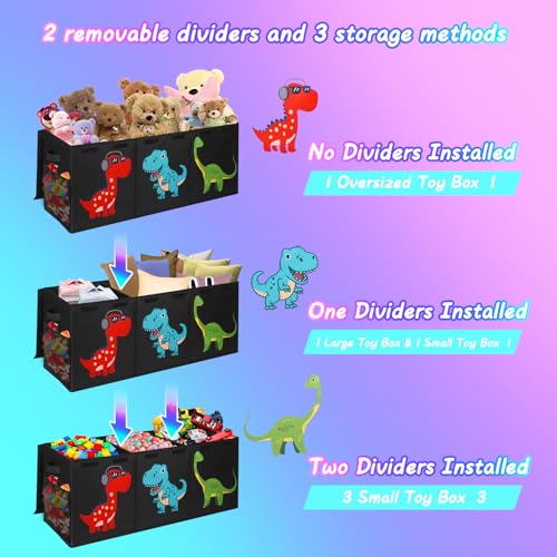 Extra Large Toy Box, Kids Toy Storage Chest with Lids - Image 7