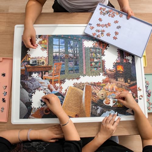 Playboda 1000 Pieces Rotating Plastic Puzzle Board | Home Organization - Image 3