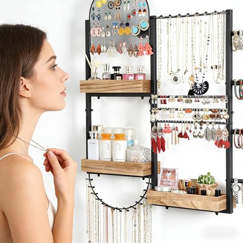 Keebofly Large Jewelry Organizer - Big Wall Mount Ha | Jewelry Organiz - Image 4