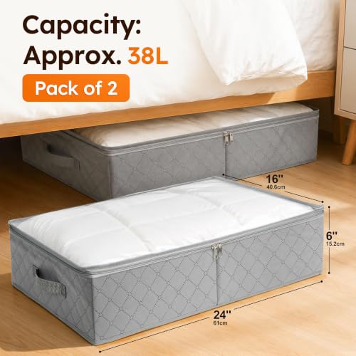 LotFancy Under Bed Storage Bags with Clear Window & | All Products - Image 3