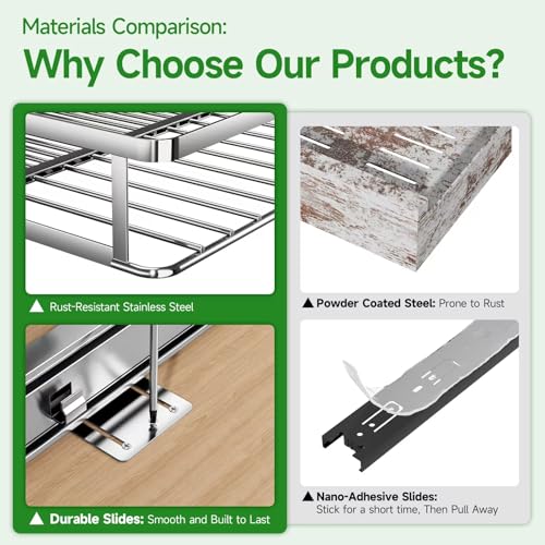 Expandable Pull-Out Cabinet Drawers, Slide-Out Shelv | All Products - Image 4