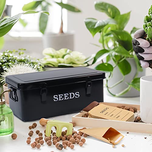 Seed Saving Box, Metal Seed Bin - Image 6