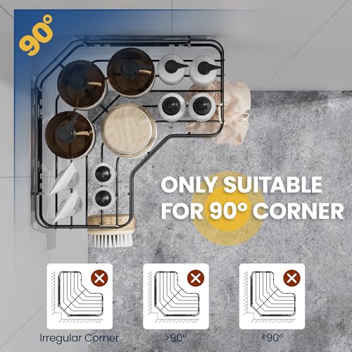 MAXIFFE 3 Pack Corner Shower Caddy with Soap Holder, | All Products - Image 3
