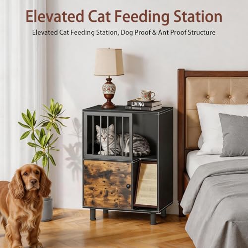 Dog Proof Cat Feeder Station – Elevated Feeding Table - Image 5