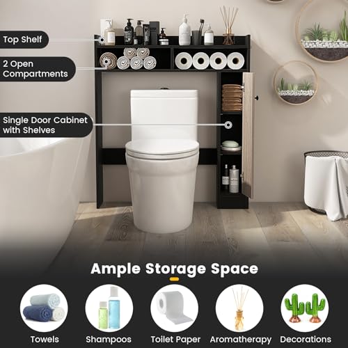 BECOMFORT 34.5" L Over the Toilet Storage Cabinet, Wooden - Image 7