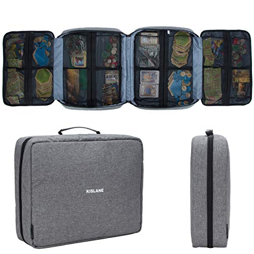 Board Game Carrying Case with 18 Pockets for Board Games, Pieces - Image 2
