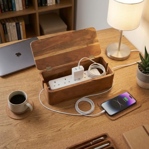 Cable Management Box – Power Strip Organizer – Desk | Storage & Organi - Image 4