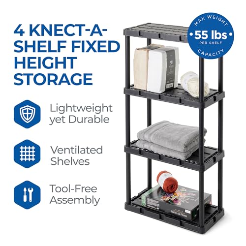 Gracious Living Knect-A-Shelf 4 Shelf Light Duty Storage - Image 5