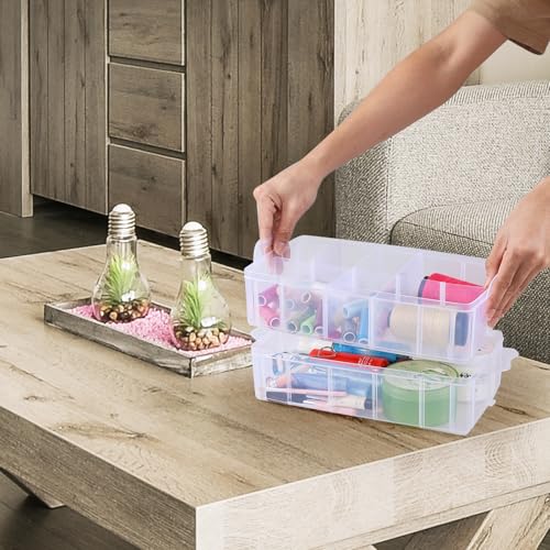 Plastic Storage Container Box with 30 Adjustable Compartments - Image 6