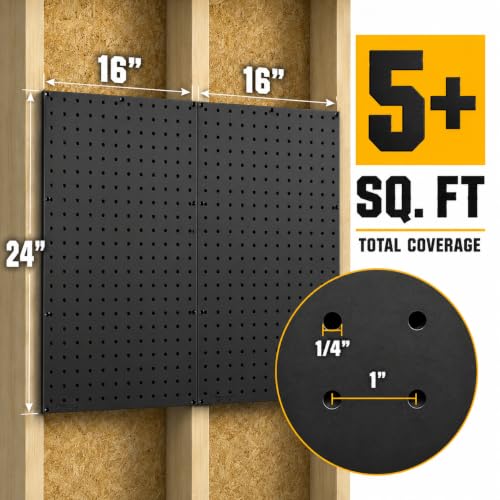 Pegboard and Hook Kit – 2 XL Panels and Hooks for Tools, Garage - Image 3