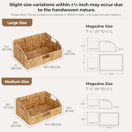 StorageWorks Pantry Baskets for Organizing, Hyacinth | All Products - Image 3