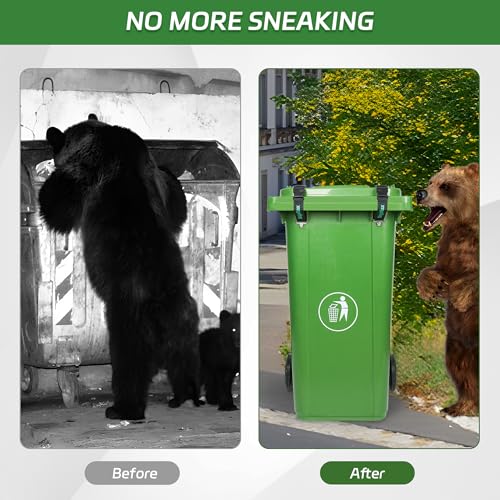 Trash Can Locks for Animals, Raccoon and Bear Proof Straps - 2PCS - Image 6