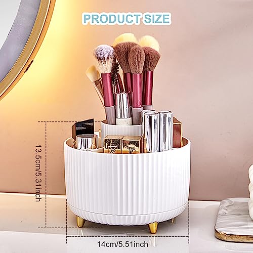 Cayxenful Pencil Holder For Desk,5 Slots 360°Degree Rotating Desk - Image 7