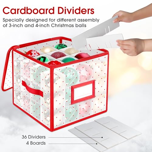BlessedSeason Christmas Ornament Storage Box | Home Organization - Image 5
