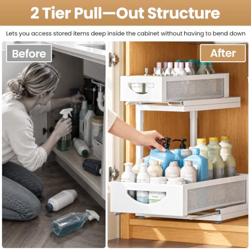 Under Sink Organizer for Kitchen and Bathroom Cabine | Under Sink Stor - Image 3