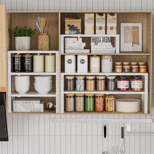 Metal Stackable Expandable Storage Rack, Thickened Steel - Image 3