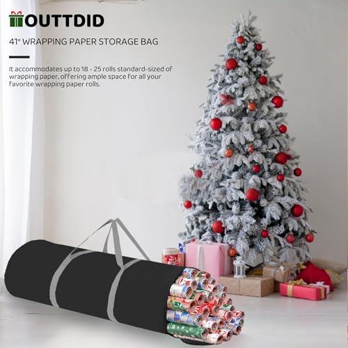 Christmas Wrapping Paper Organizer Storage 41", 600D - Image 6