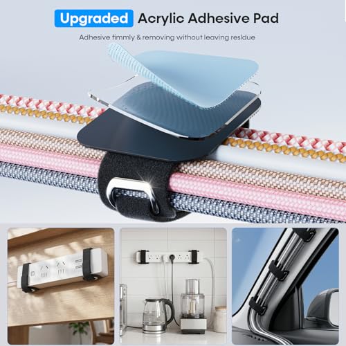 Cable Management Under Desk, Large Bundle Cord+Power | Cable Managemen - Image 6