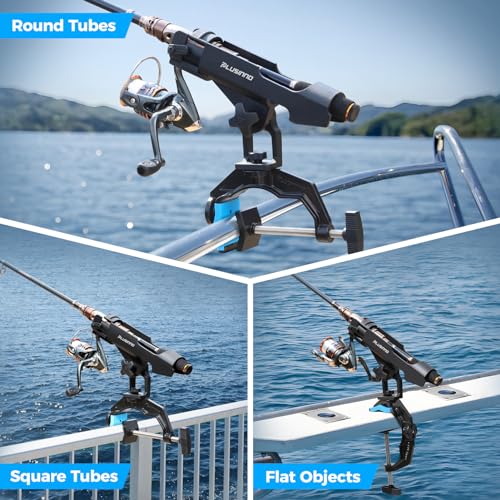 PLUSINNO 1/2/4 Pack Fishing Rod Holders for Boat, Fishing Rod - Image 4