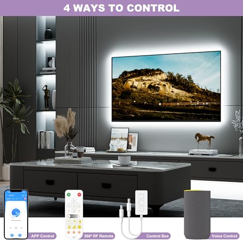 MIWISE COB LED Strip Lights 65.6ft/20m,UL-Listed CRI 90+ Dimmable - Image 4