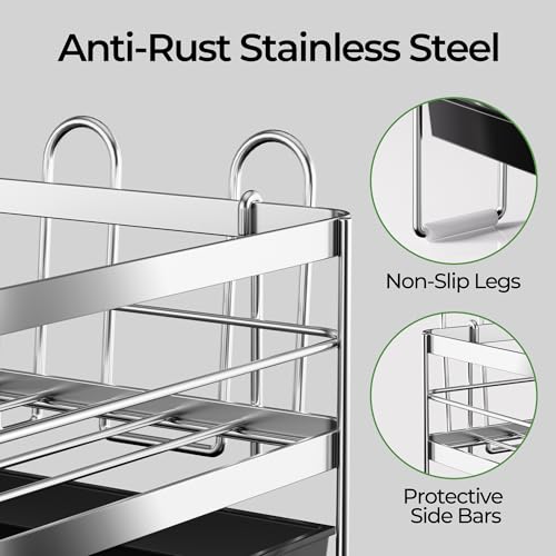 Large Dish Drying Rack, Expandable Dish Rack - Image 5