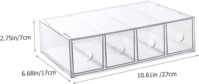 Cosmetics Organizer Acrylic Makeup Box Sections Lipstick Holders Vanity Organizer Storage for Beauty Products