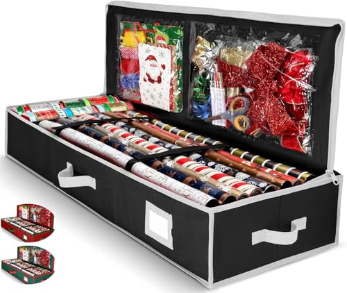 Premium Wrapping Paper Organizer Storage | Gift Wrap Holder - Image 2