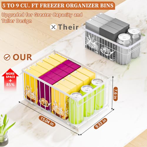 Large Freezer Organizer Bins for 5 to 9 Cu.Ft,Quick - Image 3