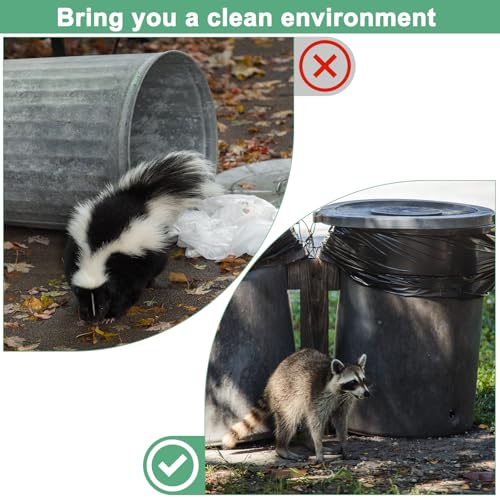 M METERXITY 1-Set Trash Can Locks for Animals, 30-50 Gallon - Image 6