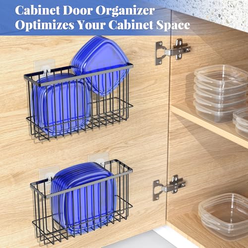 NiHome Cabinet Door Lid Organizer 2-Pack, Cabinet Organizers - Image 3