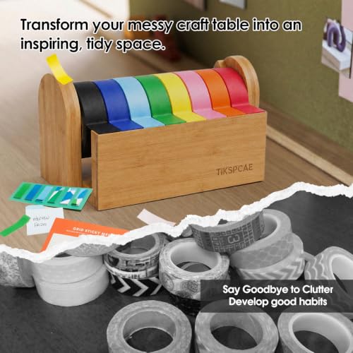 Masking Tape Dispenser,Multi Roll Craft Tape Cutter Holder - Image 7